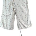 Anthropologie  Feather Bone Pants Womens 4 Cream Red Cherries Talese Wide Leg Photo 9