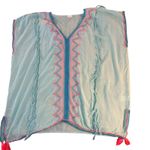 Surf Gypsy  Cover‎ Up Tunic Embroidered Swim Beach Resort Bohemian Teal Pink Med Photo 2