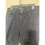 Judy Blue  Jeans Womens 15/32 Black Distressed High Rise Boyfriend denim thrashed Photo 1