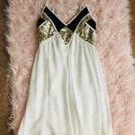 Xenia White, Black&Gold Sequin Dress Photo 0