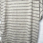 Caslon  Beige Striped Short Sleeve Drawstring T-Shirt Size XS in Oatmeal Photo 5