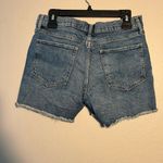 Gap Blue Jean Shorts Distressed Raw Hem Ripped SZ 28 Y2K Straight Leg Denim 5” Photo 8