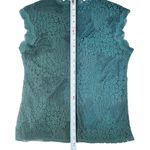 Adiva Vintage Inspired Elegant Emerald Green Lace Sleeveless Top Women’s Medium Photo 6