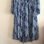 Joie  Parisian Paisley Long Sleeve Tiered Midi Maxi Dress Blue Floral NWT XXL Photo 7