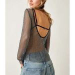Free People  NWT Filter Finish Low Back Long Sleeve / Midnight - S ($168) Photo 2