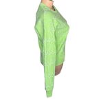 Champion  Reverse Weave All Over Print Bubble Letter Sweatshirt Lime Green Size S Photo 6