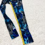 Velocity butter soft tie dye floral leggings small black gray blue Photo 3