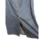 Faded Glory Vintage  Y2K Blue Denim Maxi Skirt Size 12 Back Slit Pockets Photo 3