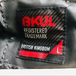 BAKUL Leather moto Jacket wool studded sleeves L Grunge Size L Photo 6