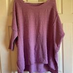 Pilcro  medium purple violet oversized tunic sweater boho raglan comfy lounge Photo 4