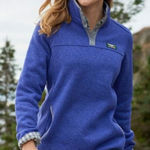 LL Bean sweater Fleece Pullover Blue Size XS Photo 0