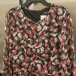 VICI ππ Floral Ruched Long Sleeve Minidress ~ Black Floral Print XL NWOT Photo 7