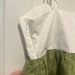Poplin dress, Green & White, Large Photo 2