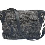 The Sak new ᯾ Indio Small Crochet Tote Handbag Bag ᯾ Urban Static Charcoal Knit Photo 3