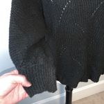 Wonderly  Oversize Knit Black Mock Neck Sweater Sz M Photo 2