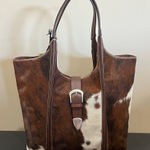 Cavalcanti Collection | Italian Hair On Cowhide Leather Hobo Bag Brown Photo 0