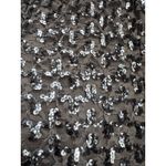 Vintage Cachet Bari Protas sequin formal prom dropwaist dress gray silver small Photo 4