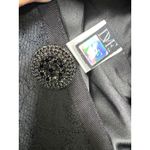 Diane Von Furstenberg Vintage  DVF Black Lace Blazer formal crystal button Size 0 Photo 11