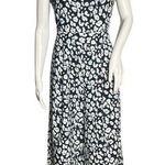 Banana Republic  Jumpsuit Womens 2 Blue White Floral Flowers Wide Leg Square Neck Photo 0