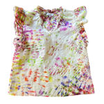Willa Story Women’s Top Large Linen Blend Tie Dye Photo 0