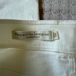Pilcro and the Letterpress Pilcro‎ and the letterpress boyfriend white jeans high rise double button sz 29 Photo 6
