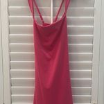 Hot Pink Square Neck Tennis Dress Photo 3