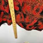 Laura Ashley Laura Ashley Top S Red Black Metallic Animal Print Y2K Goth Glam Indie Sleaze Photo 4