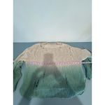 Anthropologie Fate distressed sweater size S cotton ombre tan turquoise crew Photo 5