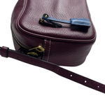 J.Crew Signet Pebble Leather Crossbody Camera Bag Burgundy Red Photo 13