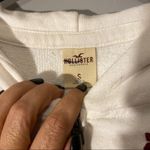 Hollister Cream Off White Long Sleeve Hooded Full Zip Sweatshirt Jacket Women SM Photo 3