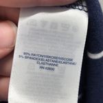 Lands' End Womens Size 1X Blue White Striped Open Front Stretch Cardigan Sweater Photo 4