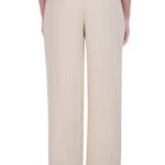 DKNY NWT drawstring ankle pants linen like sz 12 , 16β stretchy waist Photo 2