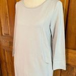 PureJill J. Jill gray casual dress kangaroo pocket long sleeve size medium EUC Photo 2