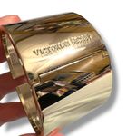 Victoria's Secret Scandalous Cuff Bracelet Bangle Rhinestones Gold Tone Hinged Photo 10