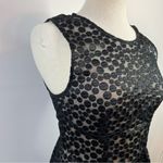 Plenty By Tracy Reese Plenty Tracy Reese Anthropologie Black Embroidered Sheer Dot Cocktail Dress 6 Photo 4