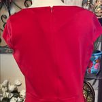 Dana Buchman Red Pleated Sheath Dress Photo 4