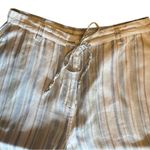 Kate Hill  Striped Linen Pants NWOT Photo 2