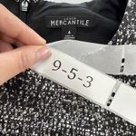 J.Crew Mercantile Dress Womens 4 Black White Gold Tweed Sleeveless Sheath Photo 2