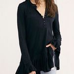 Free People Free‎ People Your Girl Tunic Dress Black Size Medium Boho Whimsigoth Witchy Photo 0