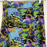 Nooworks Slip Skirt Unicorn Womens XS Multi Midi Elastic Slit Rainbow Novelty Photo 5