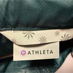 Athleta Goose Down Lightweight Puffer Parka Winter Jacket Coat Green Small Photo 7