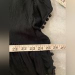 NWT Perfectly Palm Size L Black Flowy Pom Pom Sleeve Pullover Sundress Coverup Size L Photo 7