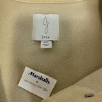 Joie  Collarless Teddy Sherpa Snap Front Jacket Tan Photo 3