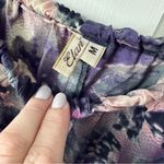 Elan  Strapless Purple Print Boho Maxi Dress Coverup Size M Photo 1