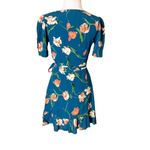 Privacy Please  revolve floral faux wrap dress blue sz XS Photo 5