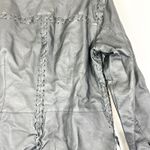 Newport News  Vintage Leather Jacket Size 12 Black Lined Braided Detail Biker Photo 4