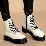 Dr. Martens Dr. Marten NWOB white JADON thick sole high tops - 7 women’s Photo 0