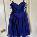 B Darlin Blue Silver Embellished Cocktail Sundress Photo 1
