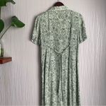 Danny & Nicole  Vintage Dress Green Cottage Core Prairie Dress Midi Length 80's Photo 6