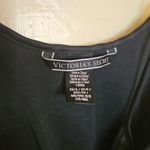 Victoria's Secret  XS/S Extra Small Crushed Velvet Lingerie Slip Black Straps VS Photo 3